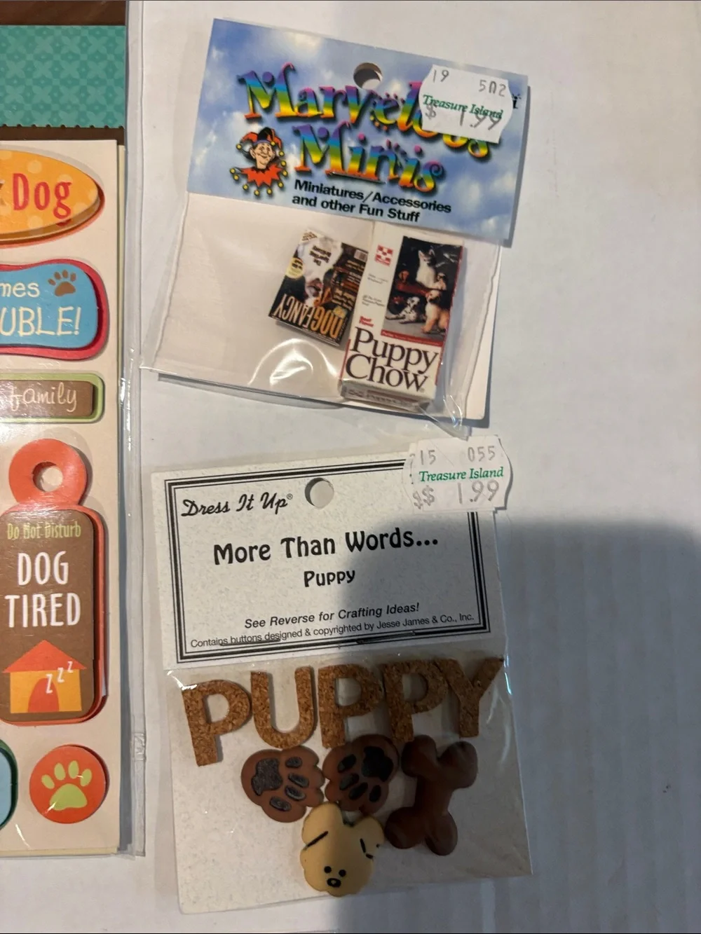 Scrapbooking Dog & Puppy Sticker Pack - Assorted lot 10